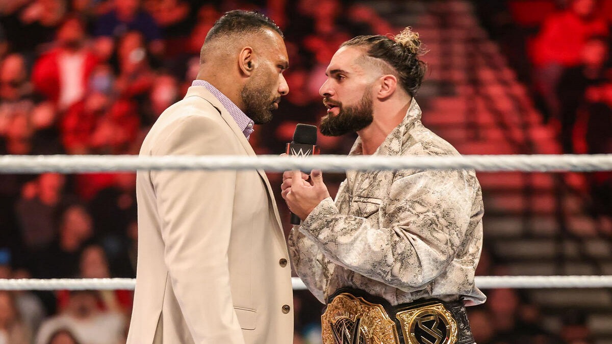 WWE Jinder Mahal and Seth Rollins