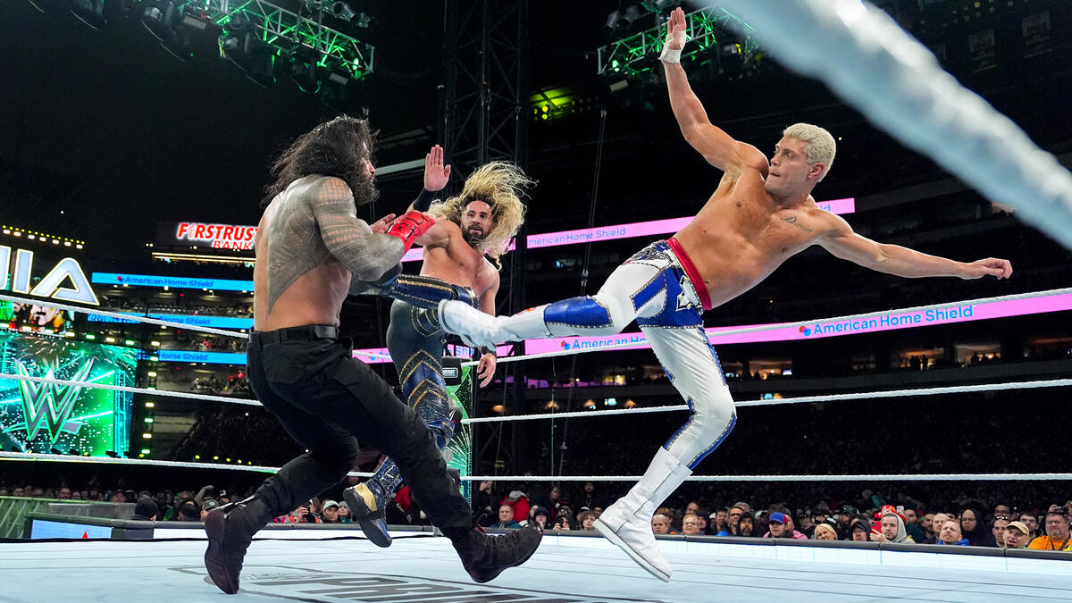WWE Roman Reigns, Seth Rollins, Cody Rhodes