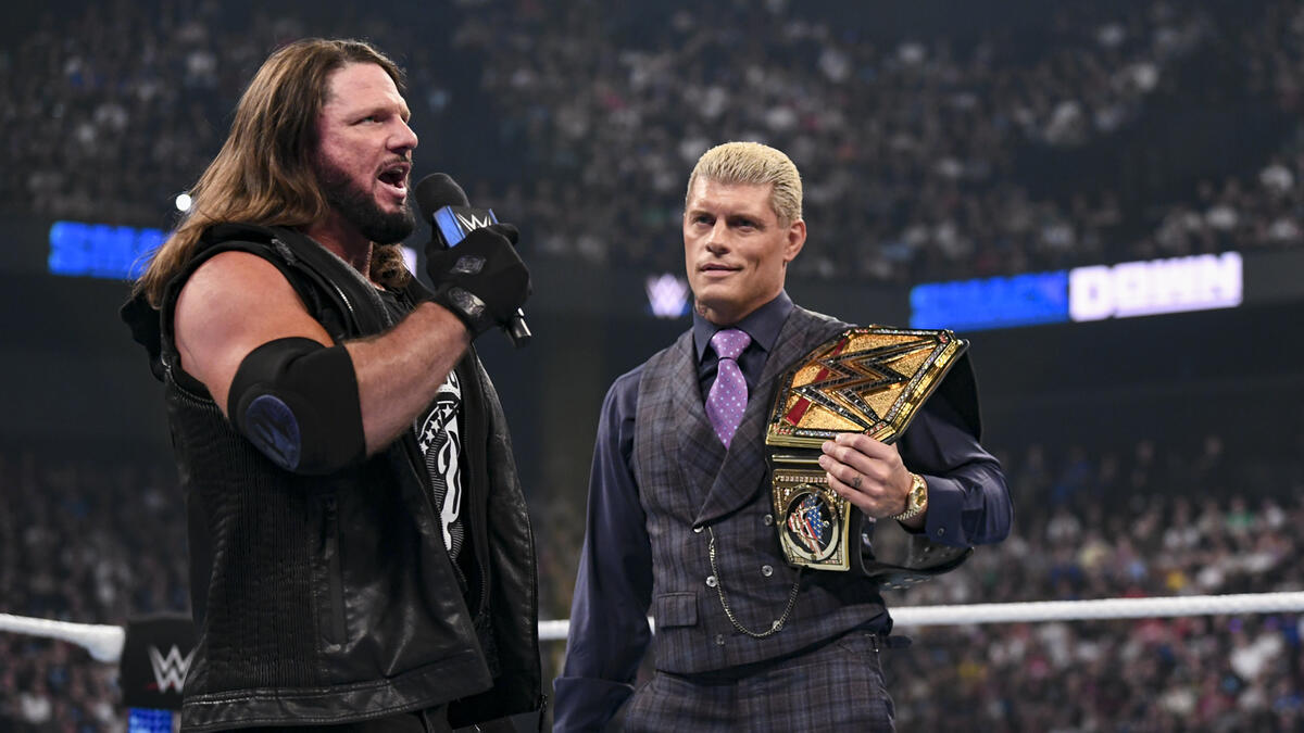 WWE AJ Styles and Cody Rhodes