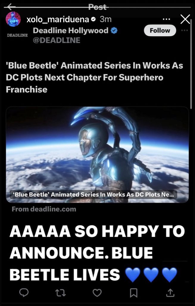 Xolo confirms Blue Beetle return